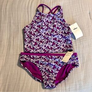 Nike Girls Bubble Letter Print Bikini NWT size Large